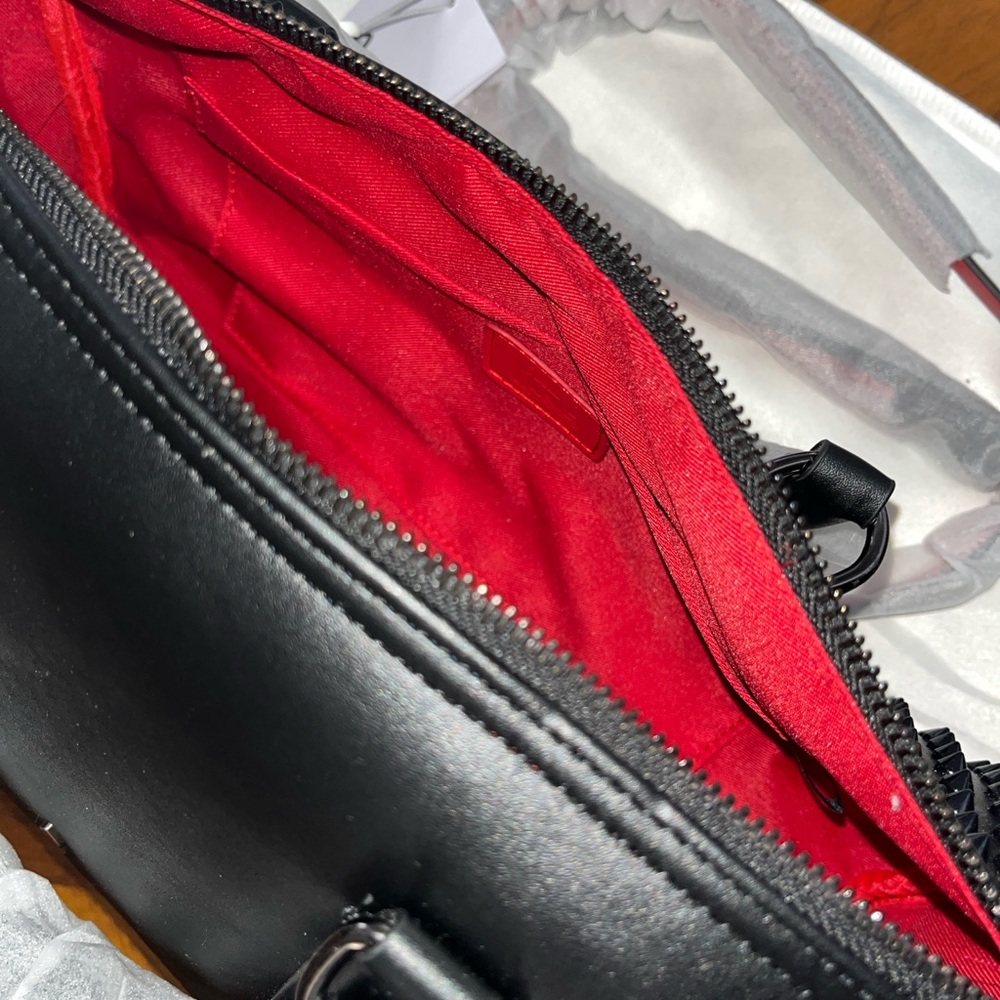 Source Unknown Black Studded Barrel Crossbody Bag… - image 7